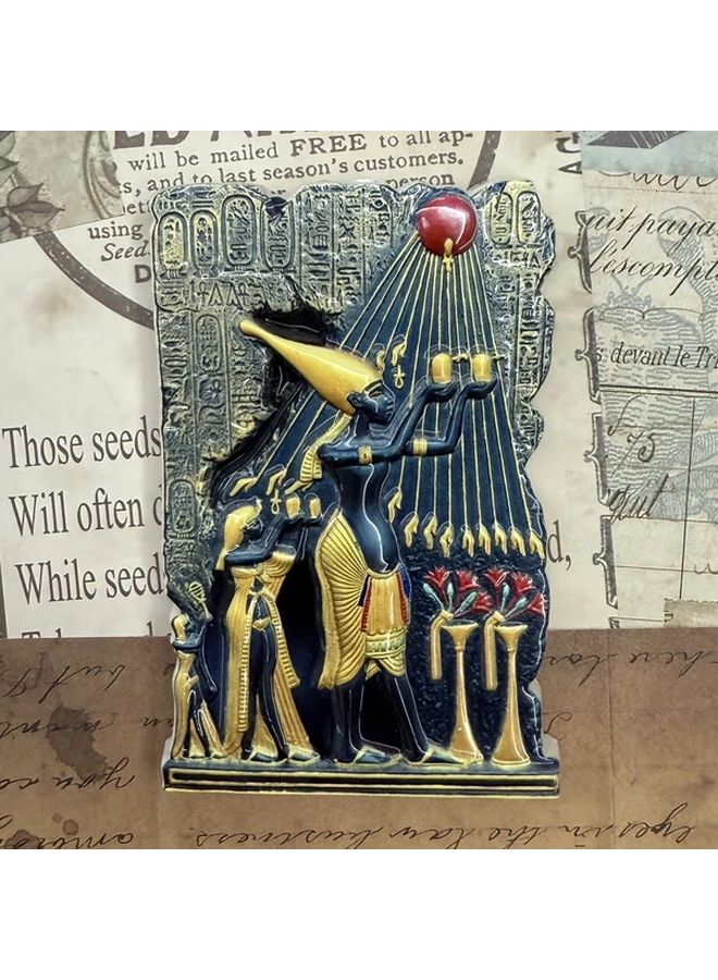 Vintage Egyptian Pharaoh Resin Fridge Magnet A Color Office Home Party Decor - Image 4