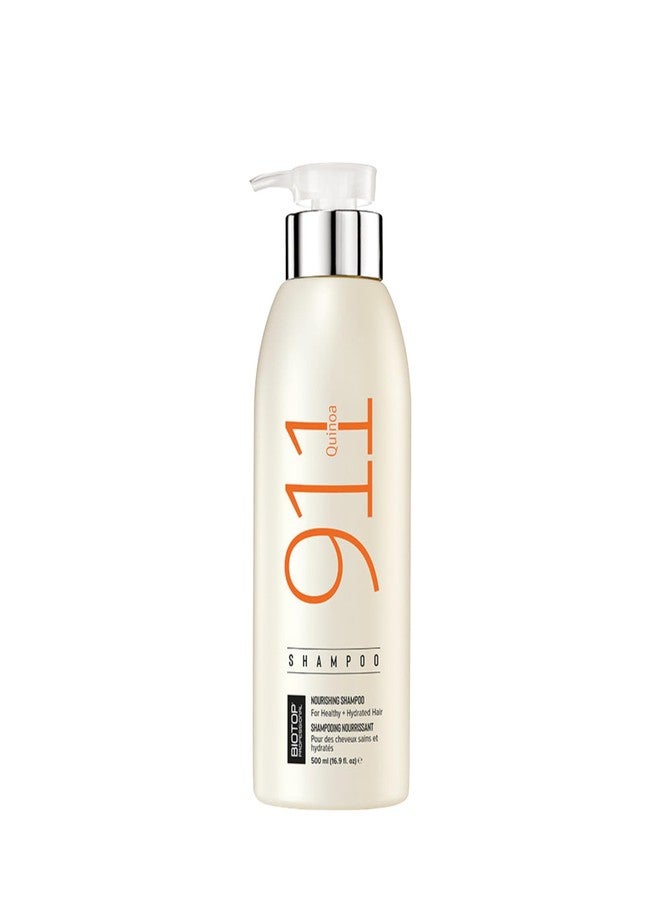 Biotop Professional 911 Quinoa Shampoo for Women & Men - Sulfate Free Nutritive Shampoo with Argan Oil - Made with Quinoa Protein for Dry, Lifeless, and Damaged Hair (16.9 fl oz/500ml) - Image 1