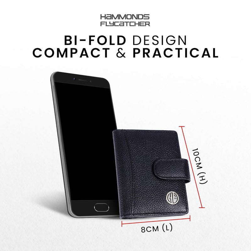 HAMMONDS FLYCATCHER Genuine Leather Card Holder Wallet for Man & Women, RFID Protected ATM/Credit Card Holder Wallet for Men with 18 Slots, Gift for Men, Father, Husband, Boyfriend - Black - Image 3