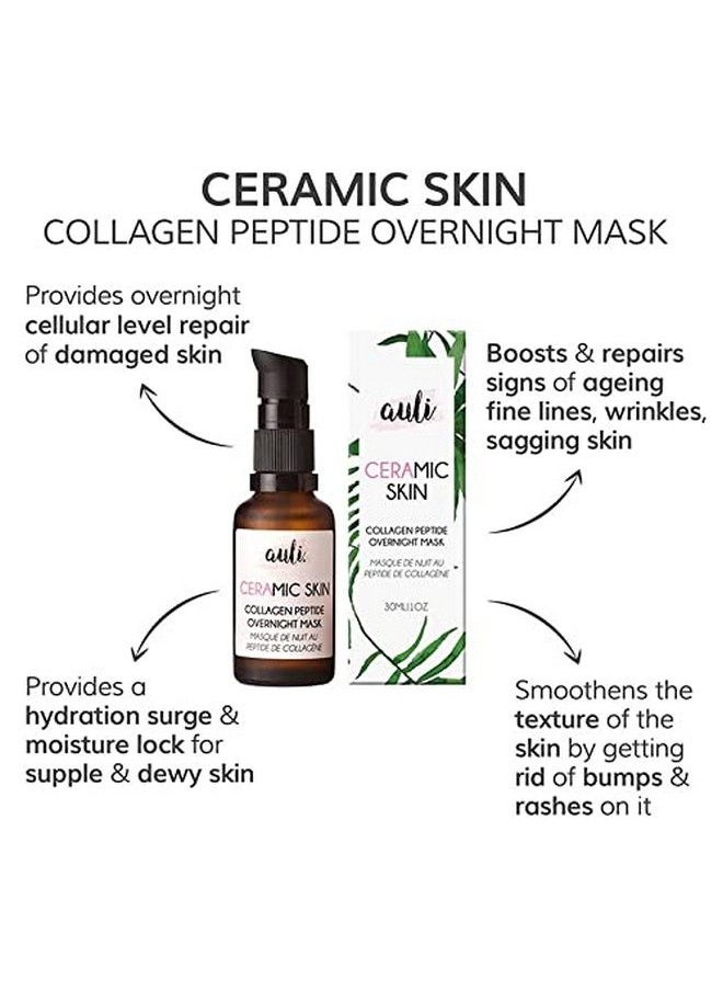 AULI LIFESTYLE - Auli Ceramic Skin Ageing And Wrinkle Removing Skin Tightening Collagen Peptidenserum 30Ml - Image 1
