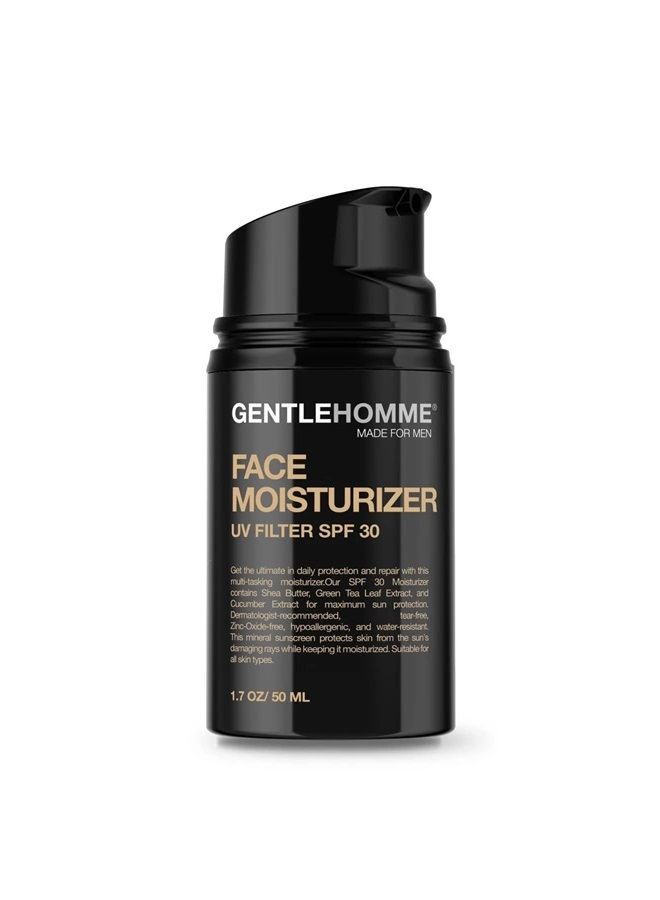 GENTLEHOMME Facial Kit - Pouch, Facial Cream & Cleanser for Men, Face Essentials for Travel, Men's Travel Skincare Set - Includes Facial Cream (1.8 oz), Exfoliating Face Wash Booster (3.4 oz) & Pouch - Image 3