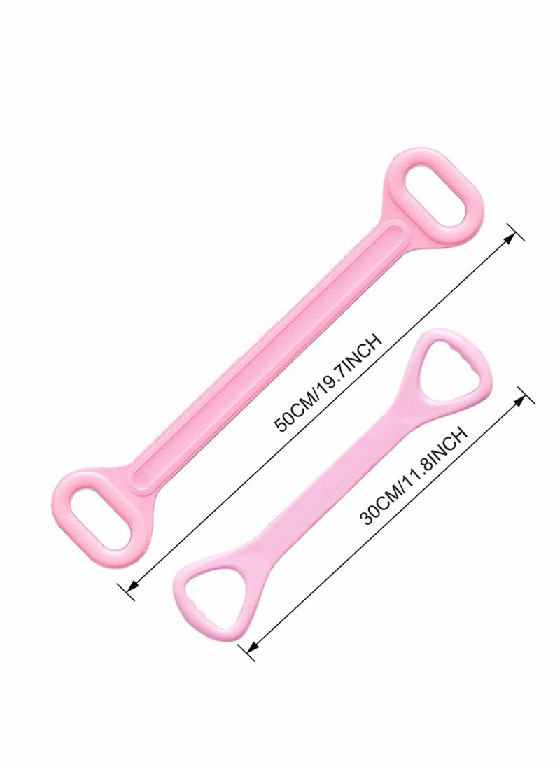 Excefore - Fitness Resistance Band,2 Pack Arm Back Training Elastic Ropes, Workout Chest Arm and Shoulder Stretch Bands Exercise Equipment for Physical Therapy, Yoga, Pilates, Stretching - Image 1