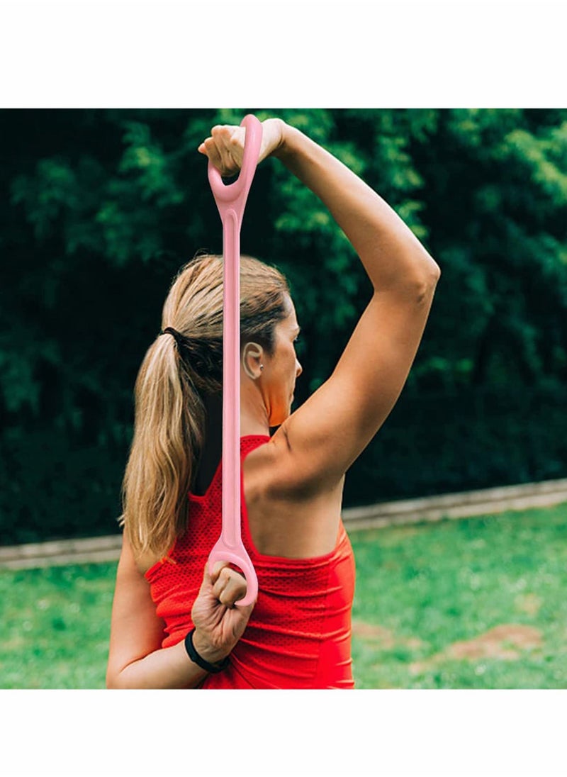 Excefore - Fitness Resistance Band,2 Pack Arm Back Training Elastic Ropes, Workout Chest Arm and Shoulder Stretch Bands Exercise Equipment for Physical Therapy, Yoga, Pilates, Stretching - Image 1