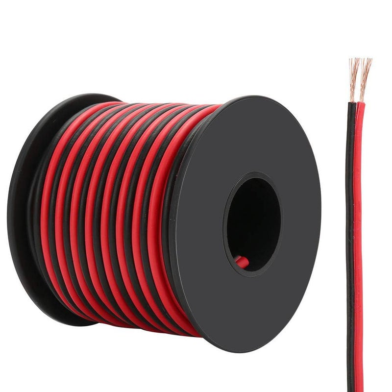 Duravel Speaker Wire, 2 Conductor, Red and Black, Copper Stranded Core (20 Meter, 1.5mm) - Image 1