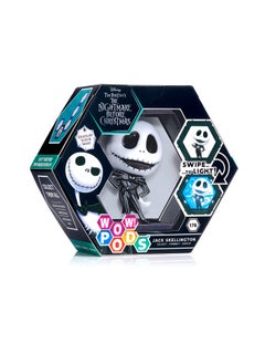 WOW! PODS WOW! PODS Jack Skellington - The Nightmare Before Christmas | Official Disney Classic Light-Up Bobble-Head Figure | Collectables, Toys & Gifts | Number 178 in Series, Black and White  - Image 1