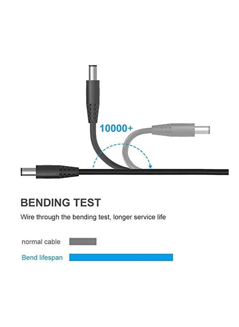 Generic - USB to DC 5-V Power Cord Universal DC 5.5x2.1mm Plug Jack Charging Cable with 10 Connector Tips 5.5*2.5, 4.8*1.7, 4.0*1.7, 4.0*1.35, 3.5*1.35, 3.0*1.1, 2.5*0.7, Micro USB, Type-C, Mini USB - Image 1