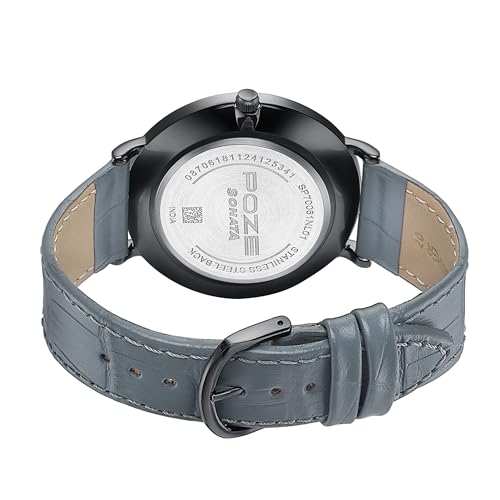Sonata Poze Analog Quartz Grey Dial Watch for Men - Image 2
