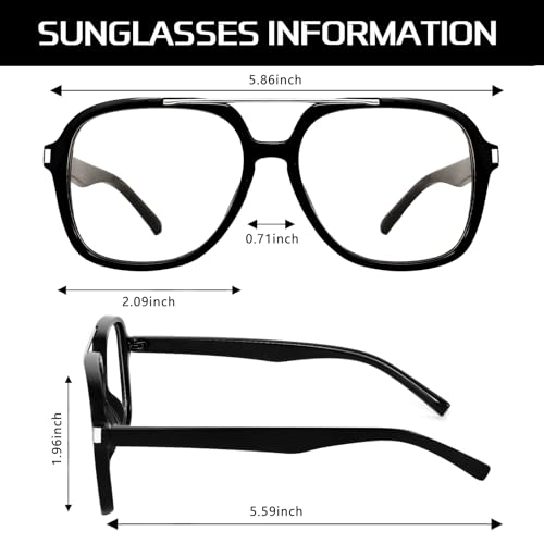 GUVIVI Retro Aviator Sunglasses for Women Men 2026 Square Top Bar Sun Glasses Sunnies 70s Lightweight Shades - Image 4