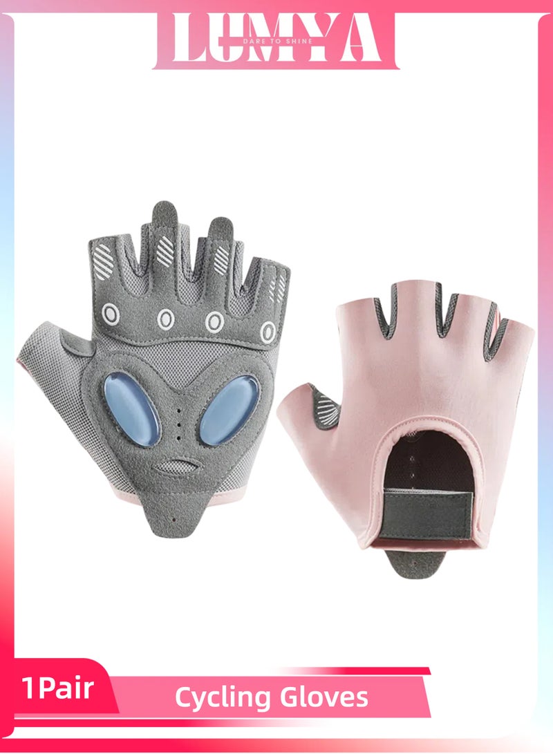 LUMYA Weight Lifting Workout Gloves, Half Finger Fitness Gloves for Women and Men, Exercise Slip-Resistant Gloves, Non-Slip Breathable Silicone Gym Gloves, Ideal for Yoga Cycling and Strength Training - Image 1