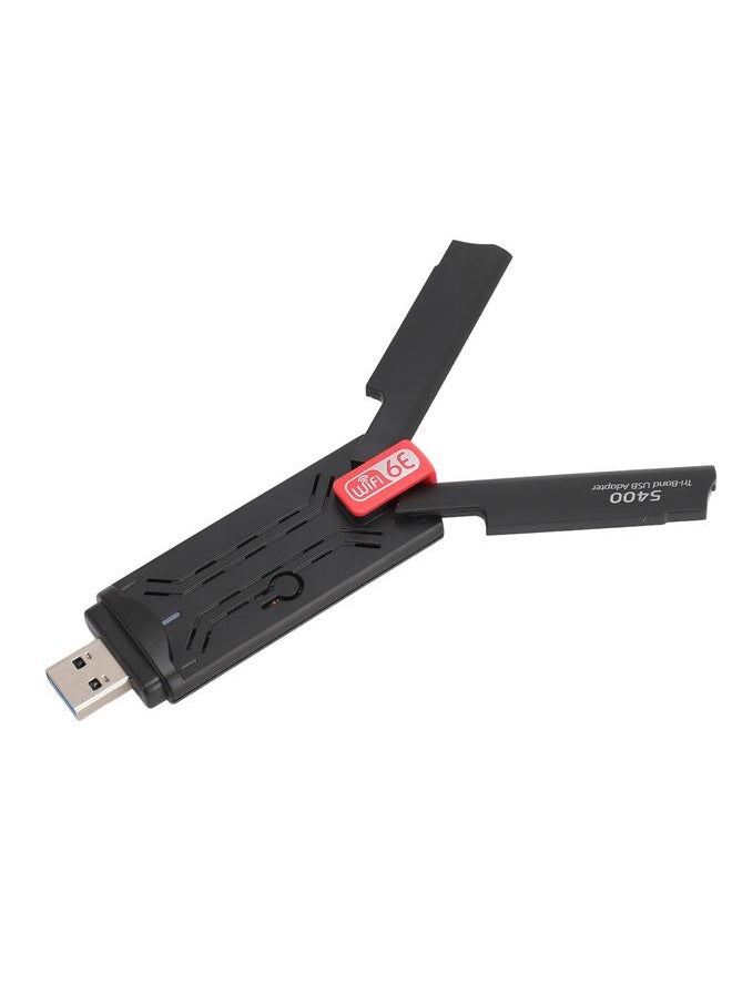 محول واي فاي USB 5400 ميجابت في الثانية ثنائي النطاق 2.4G 5G 6G محول USB3.0 واي فاي 6E للشبكة اللاسلكية لسطح المكتب واللابتوب والكمبيوتر - pzsku/Z7E94875E55A77F5A6E36Z/45/_/1726480361/a1fae8ca-802f-4051-aad6-aac923158efb