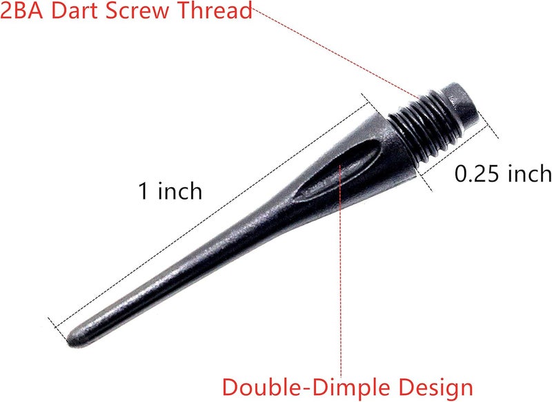 ROOBEEO 2BA Thread Plastic Tip Dart Points 300 Pack Soft Dart Tips Replacement Dart Accessories - Image 2