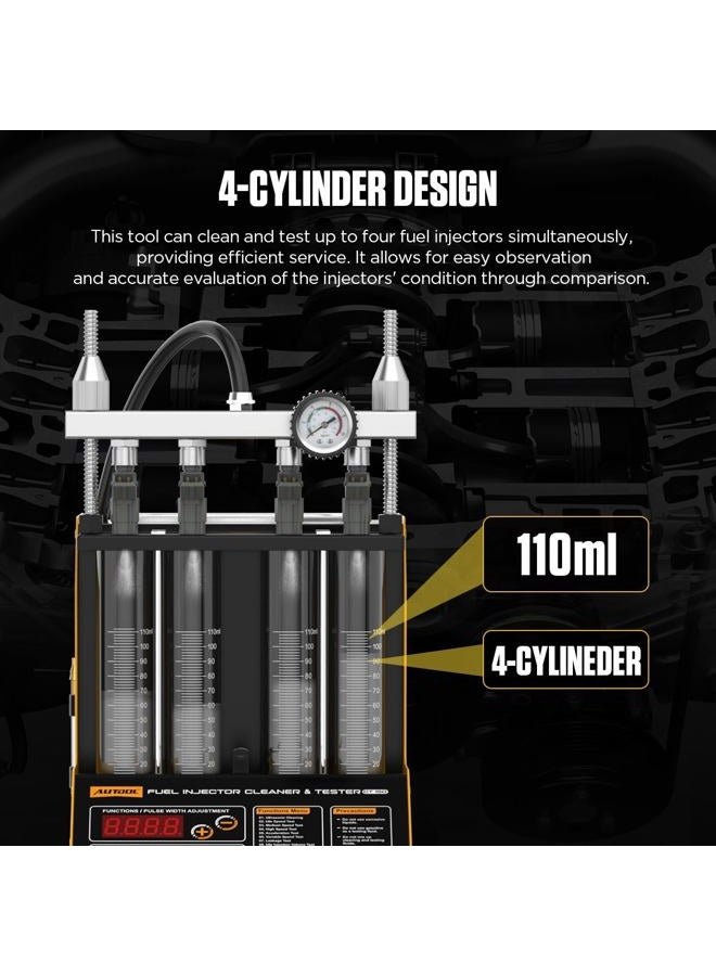 Autool Ultrasonic Fuel Injector Cleaner Tester Support Petrol Motorcycle Automotive Fuel Cleaning - Image 5