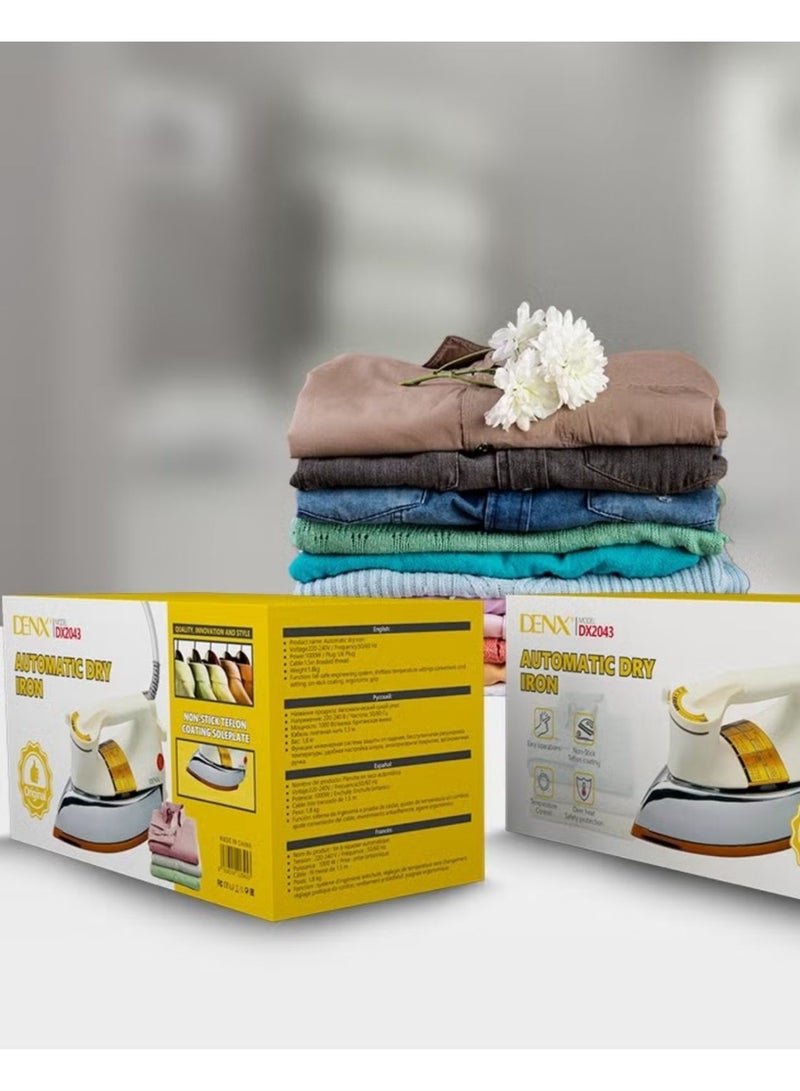 Denx An automatic iron with an advanced safety system and various temperature settings for ironing various clothes - Image 4
