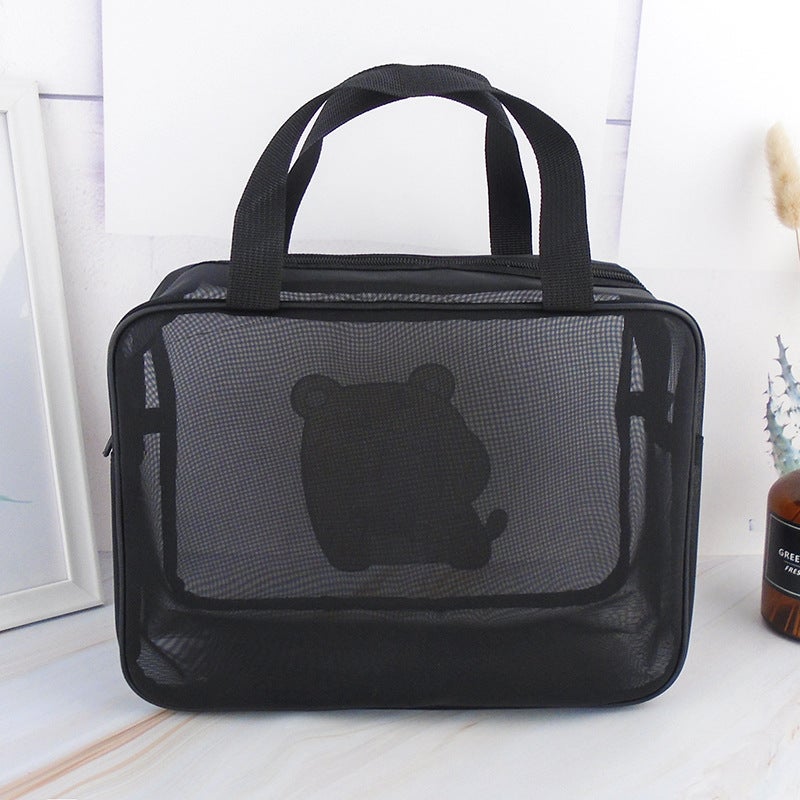 Mesh Wash Bag Large Capacity Women'S Bath Storage Bag Men'S Portable Bath Pocket Bath Basket Portable Foldable Bath Basket - Image 5