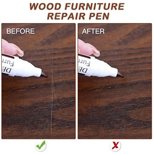 SEISSO أقلام أثاث جديدة مطورة للتصحيح، 12 لون منMarkers إصلاح خدوش الخشب، أدوات إصلاح احترافية للبقع، الخدوش، الأرضيات الخشبية، الطاولات، أعمدة الأسرة - Image 4