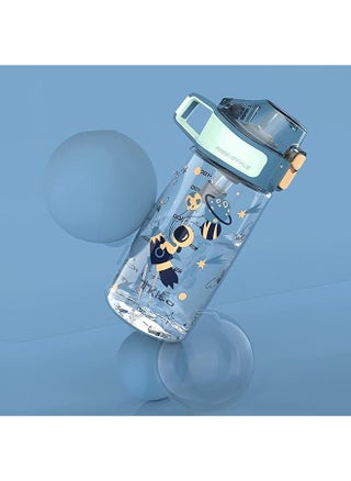Kids Water Bottle With Straw 450Ml Water Bottle With Measurement Handle Bpa Free For School Children'S Suction Nozzle Plastic Scale Cup Portable Pop Up Cover Learning Drinking Straw Cup Blue - pzsku/Z7E94C4FC60A4E45B7BF0Z/45/1743946706/70ea7b85-7c35-49a6-9a88-35b1de420be7
