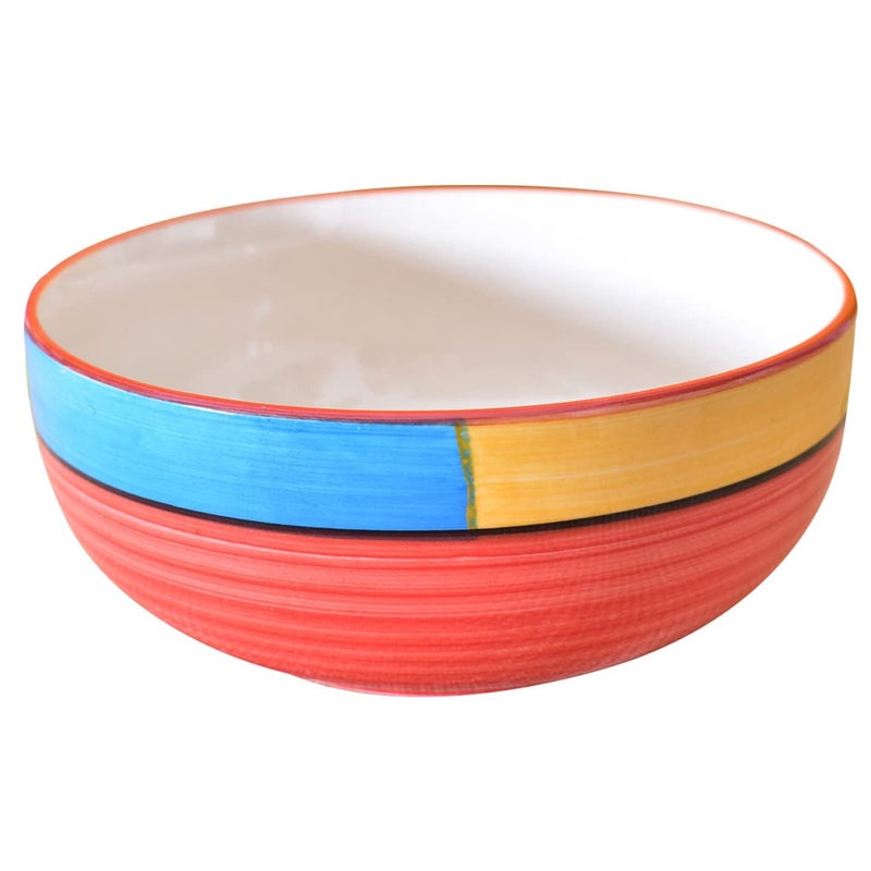 Kunhar Ceramic Serving Bowls (Red, 1500 ml) - 1 Piece - Image 4