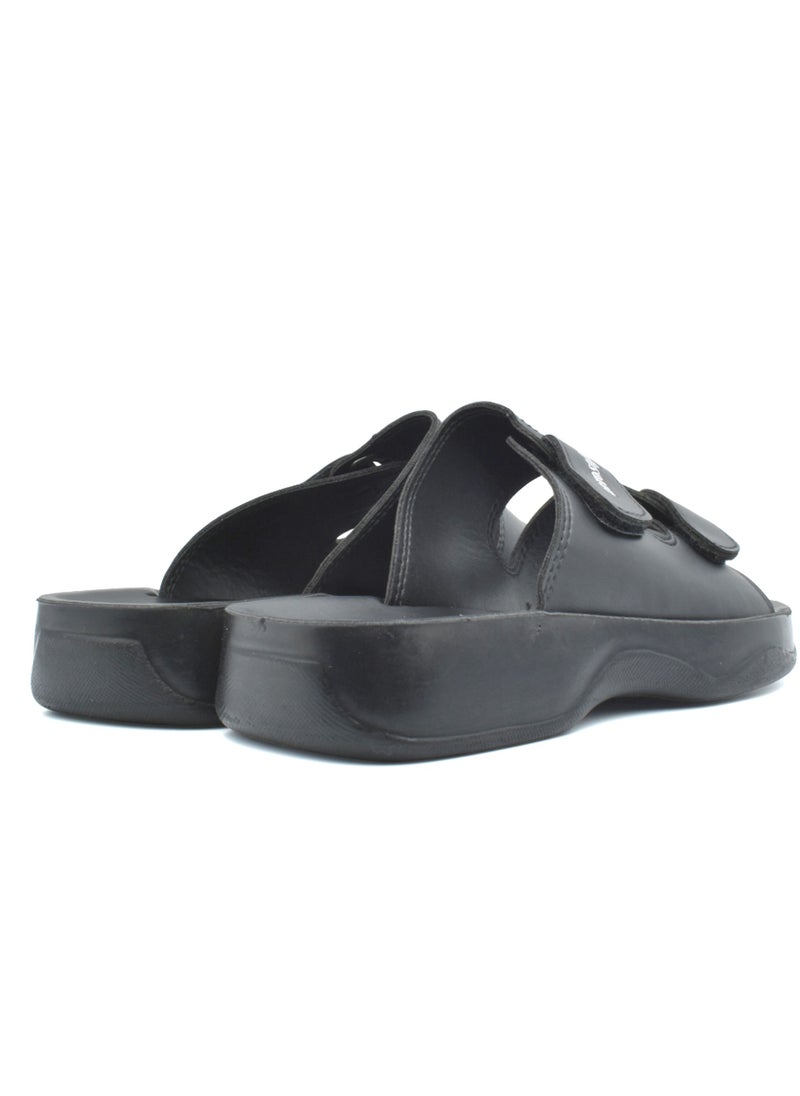 aerosoft AEROSOFT A4811 MEN'S BLACK SLIPPERS  - Image 4