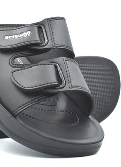 aerosoft AEROSOFT A4811 MEN'S BLACK SLIPPERS  - Image 2