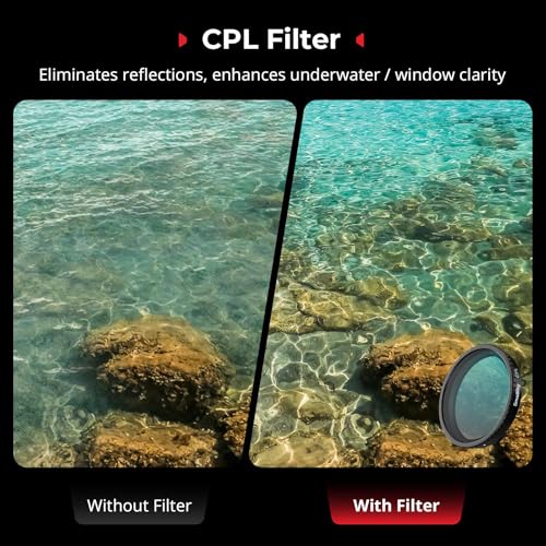 SmallRig ND Filter Kit for DJI Osmo Action 5 Pro/Action 4, 5 Pack CPL FS ND8 ND16 ND32 Snap-On Polarizing Neutral Density Filters & Lens Silicone Cover, HD Optical Glass/Multi-Coated Filters 5411 - Image 2