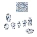 KUIDAMOS Doll House Vase Blue and White Porcelain Chinese Style 7pc Set Mini Vase 112 Scale - Image 3