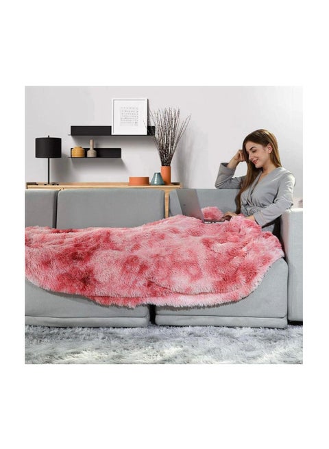 Luxury Faux Fur Throw Blankets Winter Beds sofa Single Size Polyester Blanket Double Layer Fluffy Soft Warm Home Decor Imitated Faux Fur Mink Blanket 10 180*130 cm -multicolor