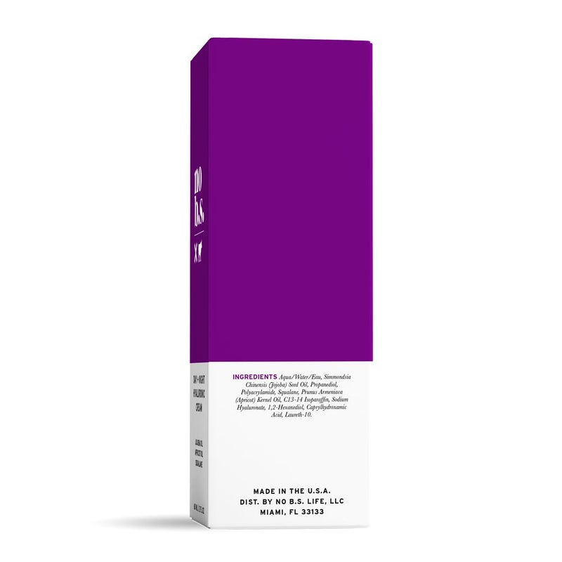 NO B. S. NO BAD STUFF No Bad Stuff - Day & Night Hydrating Cream for Face, Hyaluronic Acid, Jojoba Oil, Apricot Oil & Squalane, Face Cream for All Skin Types, Travel Size, Vegan & Gluten Free, 2 FL Oz - Image 5