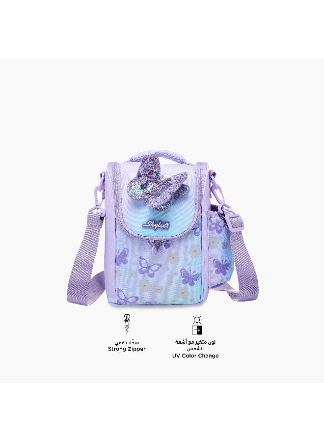 Skylar Butterfly Print Lunch Bag for Girls - Image 4