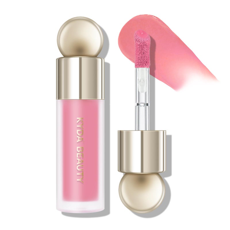 KYDA Liquid Blush Matte Tinted for Cheeks Lasting Dewy Finish High Pigment Soft Creamy Blush Blendable Lightweight CoverCool Pink