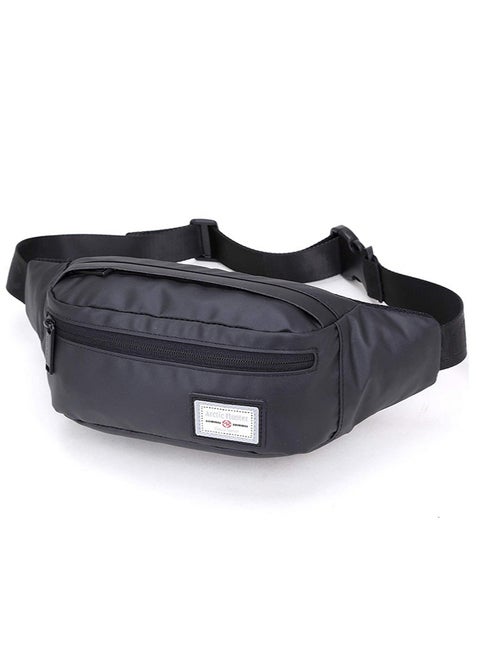 حقيبة حزام خفيفة الوزن ، حقيبة خصر مقاومة للماء ، أسود