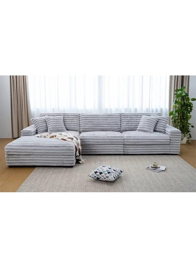 Modular Sectional Sofa in Light Grey - Image 1