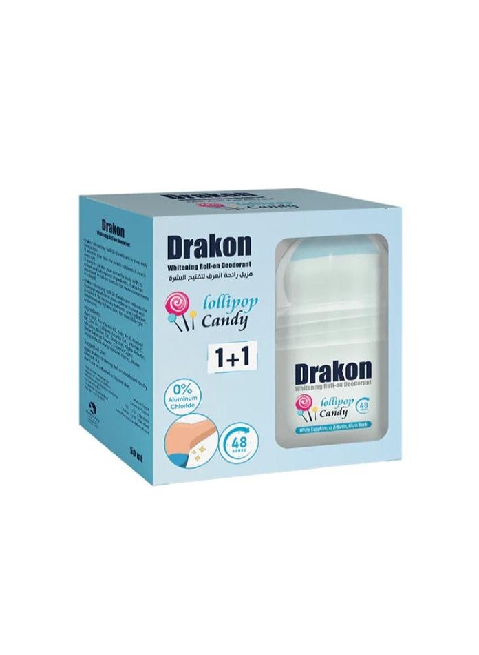 Deo Whitening Lollipop Candy Roll On 50Ml1+1