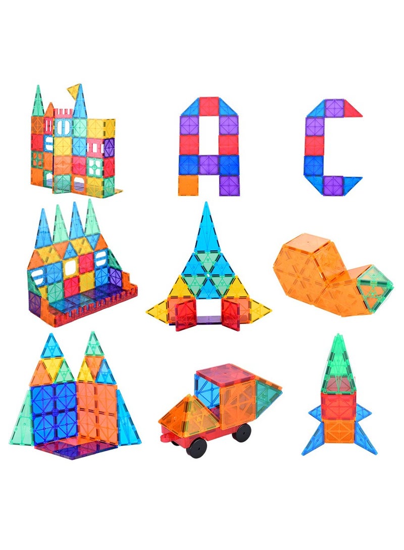 hibobi OasisBreeze 100-Piece Magnetic Building Tiles Set - Non-Toxic STEM Educational Toys for Kids Ages 3+, CE Certified (UK Safety Standards), Creative Learning Gift to Reduce Screen Time - Image 4