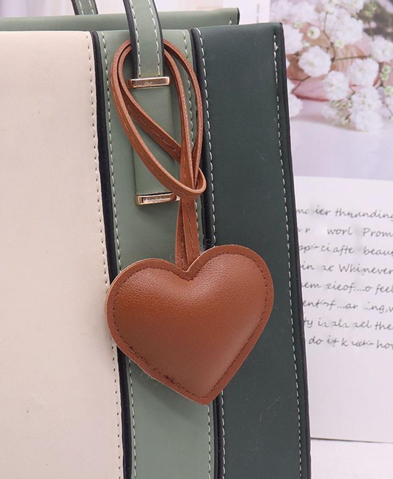 LAEKOU Heart Bag Charms Keychain for Women, Cute Key Chain Charm Accessories for Girls Tote Purse Backpack Handbags - Image 5