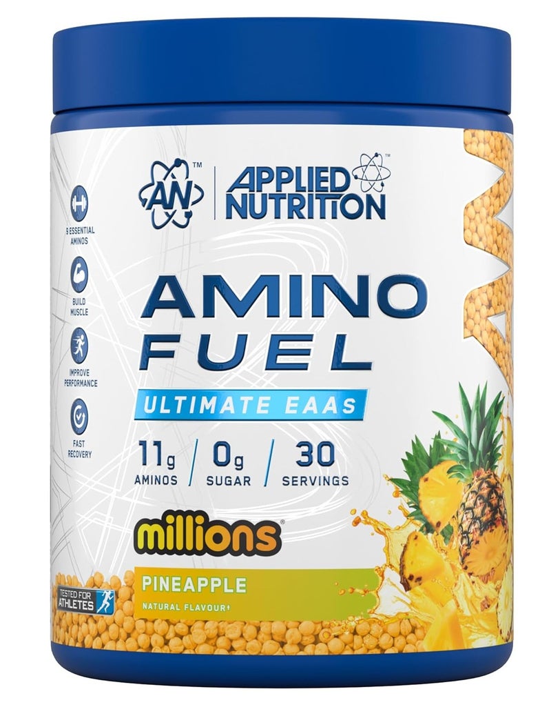 Applied Nutrition Amino Fuel - Amino Acids Supplement, EAA Essential Amino Acids Powder, Muscle Fuel & Recovery (390g - 30 Servings) (PINEAPPLE MILLIONS) - Image 1
