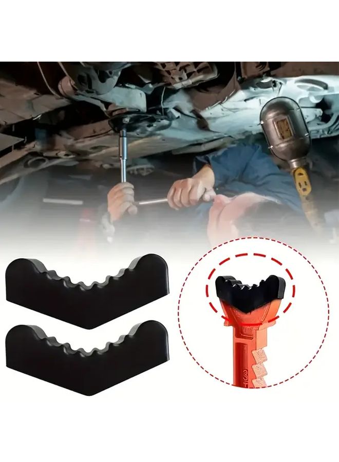 قطعتان من أداة حامل رافعة السيارة المطاطية المتينة لمحامل الإطار واقي المسار - Image 2