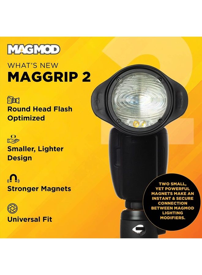 MAGMOD Starter Flash Kit 2 | Camera Speedlight Flash Diffuser | Magnetic Light Modifier Attachments | Lightweight MagMod Modifiers: MagGrip 2, MagSphere 2, MagGrid 2 | Superior Light Control - Image 3