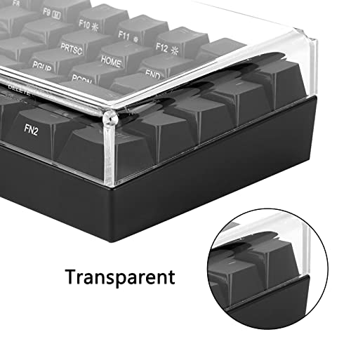 GEEKRIA Premium Acrylic Keyboard Cover for 60 Compact 61 Key Keyboard Compatible with Razer Huntsman Mini RK Royal KLUDGE RK61 Transparent - Image 3
