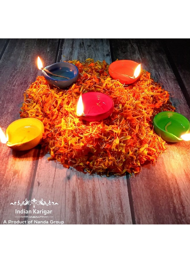 Indian Karigar Diya for Diwali Decoration Items for Home Decor 20 Colourful Clay Diya Decorative Diyas for Diwali Festival Diwali Diyas for Diwali Decor (Diya for Diwali) - Image 5