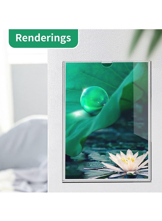 Peachjoy Acrylic A4 Sign Holder, 210 x 297mm, 3 Pack Wall Mount Display Holder with Adhesive Tape for Home, Office, Store, Restaurant  - Image 4