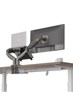 NB North Bayou NB F160-FP Dual Arm 17-27 Inch Monitor Stand and Laptop Holder  - Image 5