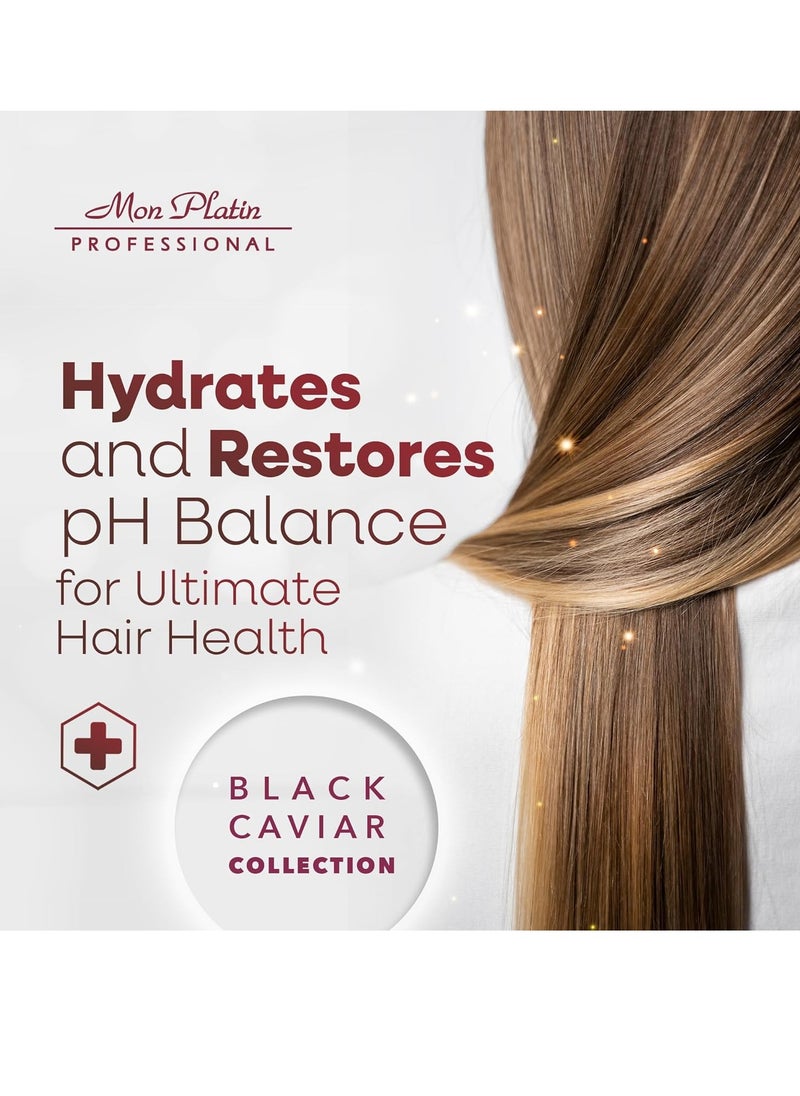 Mon Platin Professional - Mon Platin Professional Hair Conditioning Mask, Black Caviar Total Repair, 500ML, For Straightened Hair, Intensive Recovery, Deep Conditioning, SLS/Salt Free - Image 1
