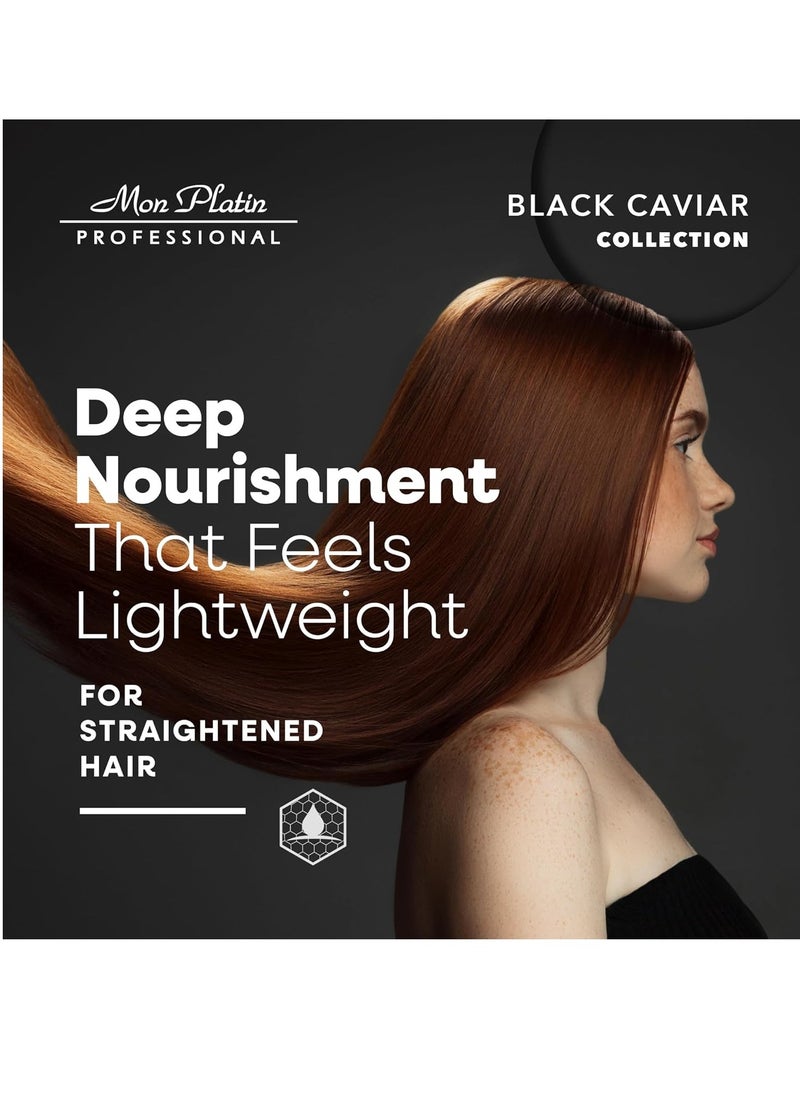 Mon Platin Professional - Mon Platin Professional Hair Conditioning Mask, Black Caviar Total Repair, 500ML, For Straightened Hair, Intensive Recovery, Deep Conditioning, SLS/Salt Free - Image 1