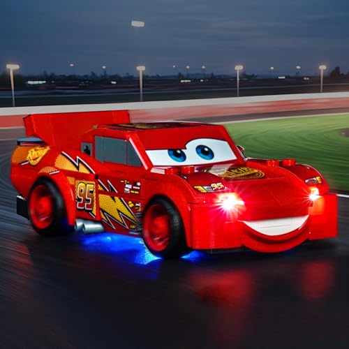 LocoLee Customized Light kit Compatible with Lego 77255 Lightning McQueen No Actual Model Only Lights LED Lighting Accessories Compatible with Lego 77255 McQueen - Image 5