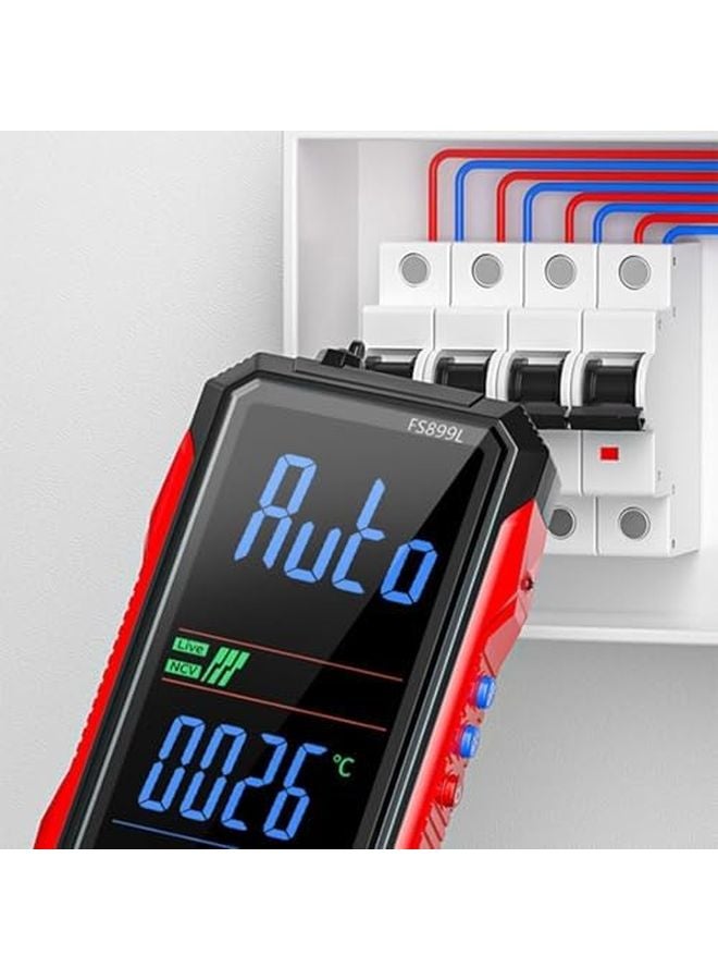 FS899L مقياس متعدد رقمي قيمة حقيقية للجذر التربيعي 6000 شحنة USB C قابل لإعادة الشحن شاشة بإضاءة خلفية - Image 5