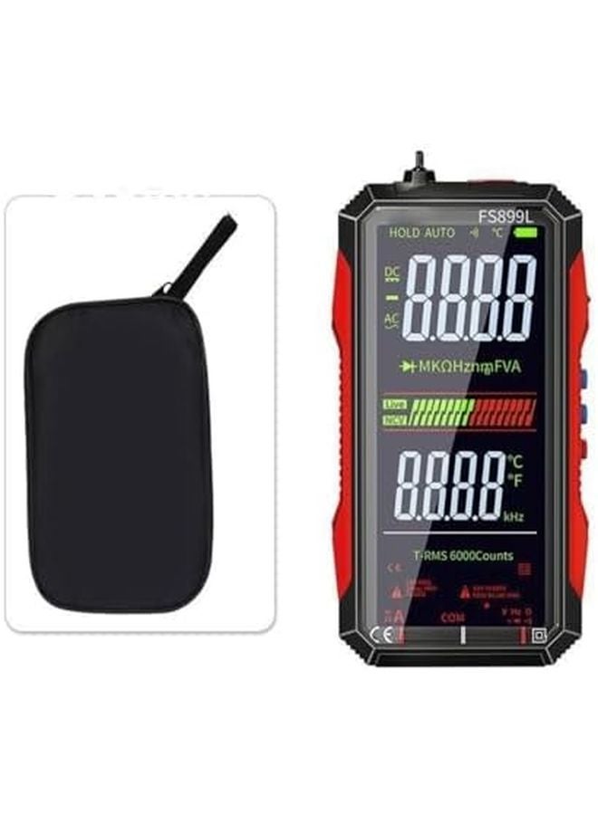 FS899L مقياس متعدد رقمي قيمة حقيقية للجذر التربيعي 6000 شحنة USB C قابل لإعادة الشحن شاشة بإضاءة خلفية - Image 3