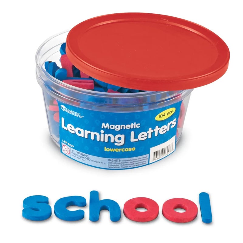 Learning Resources Magnetic Learning Letters 104 pcs Ages 3Lowercase Stick to FridgeBack to School SuppliesTeacher Supplies - Image 4