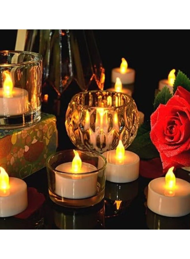 Set of 12 mini LED battery-operated candles, decorative lights without flame or smoke - Image 2