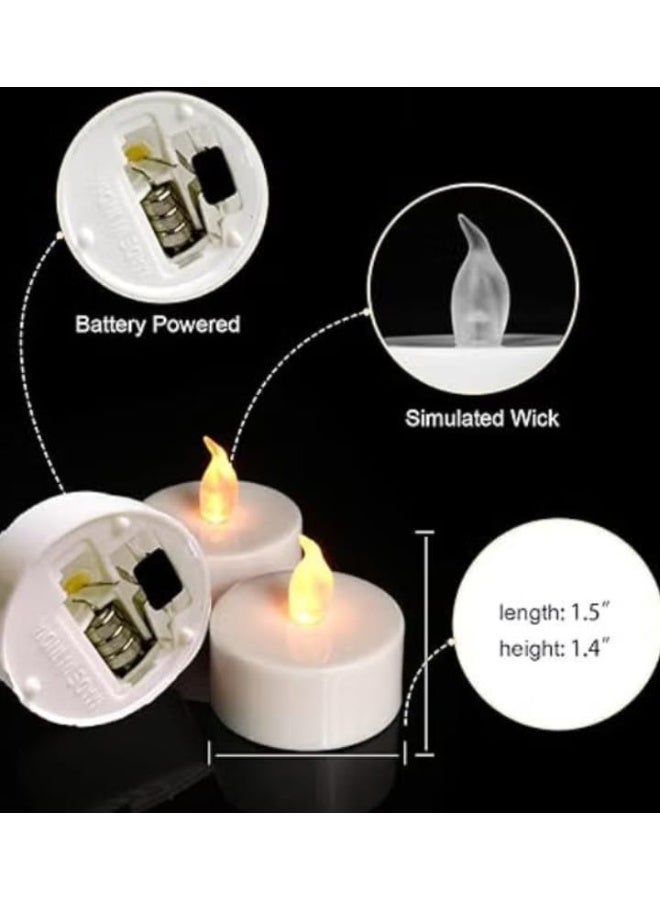 Set of 12 mini LED battery-operated candles, decorative lights without flame or smoke - Image 3