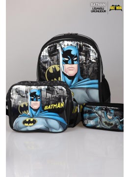 Batman New Season Licensed School, Nutrition and Pencil Bag School Set  - Image 1